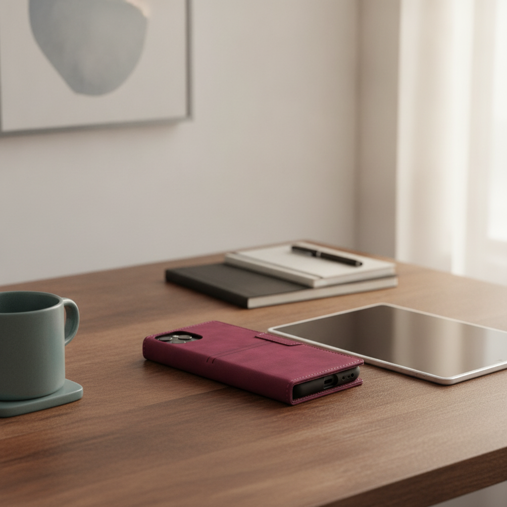 Étui iPhone 13 Magnétique – Cuir Synthétique Premium